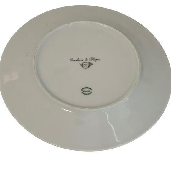 Porcelaine de Sologne Limoges French Cheese Map Plate 8 Inch Les Fromages - Picture 4 of 7